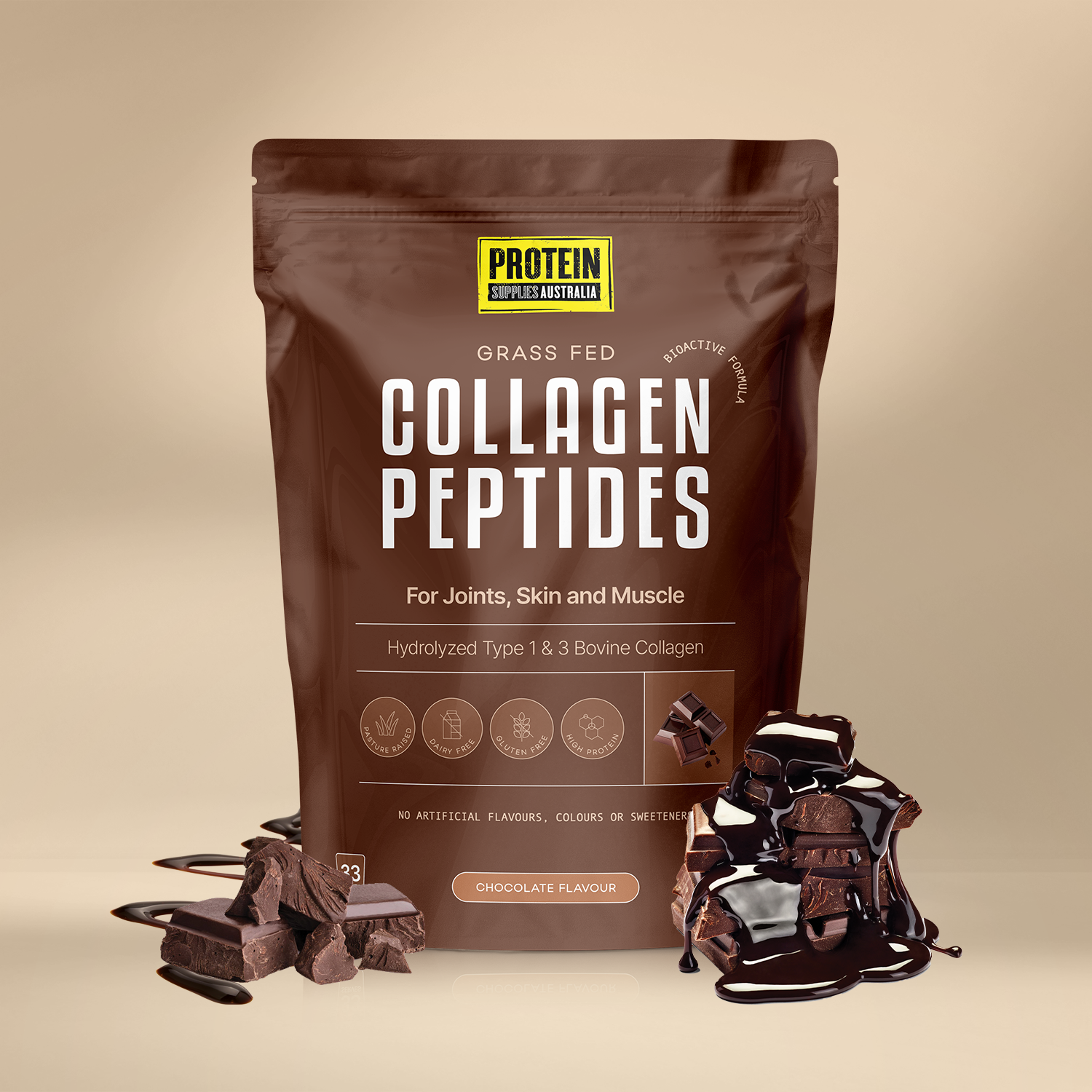 COLLAGEN PEPTIDES - CHOCOLATE Protein Protein Supplies Australia