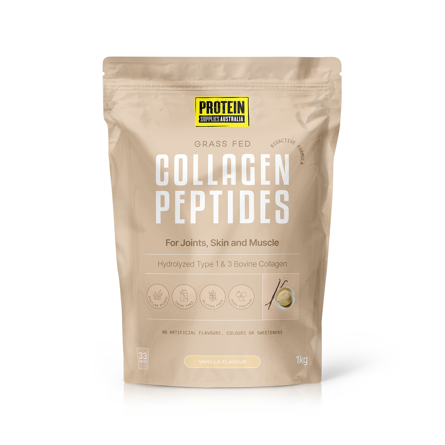 COLLAGEN PEPTIDES - VANILLA Sports & Energy Drinks Protein Supplies Australia