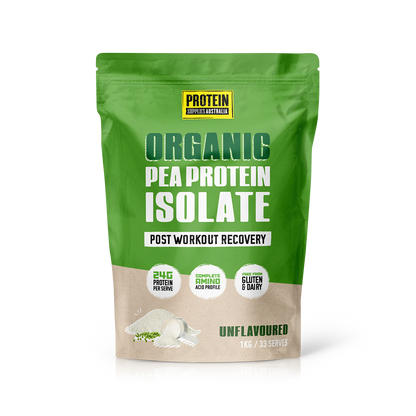 ORGANIC PEA PROTEIN ISOLATE - UNFLAVOURED Protein Protein Supplies Australia 1KG