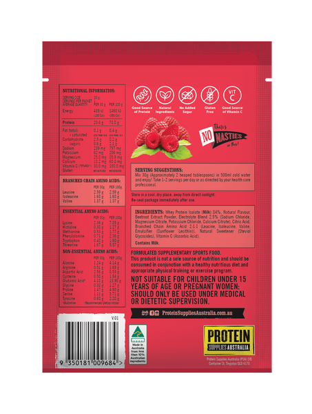 Sample Protein Water - Raspberry