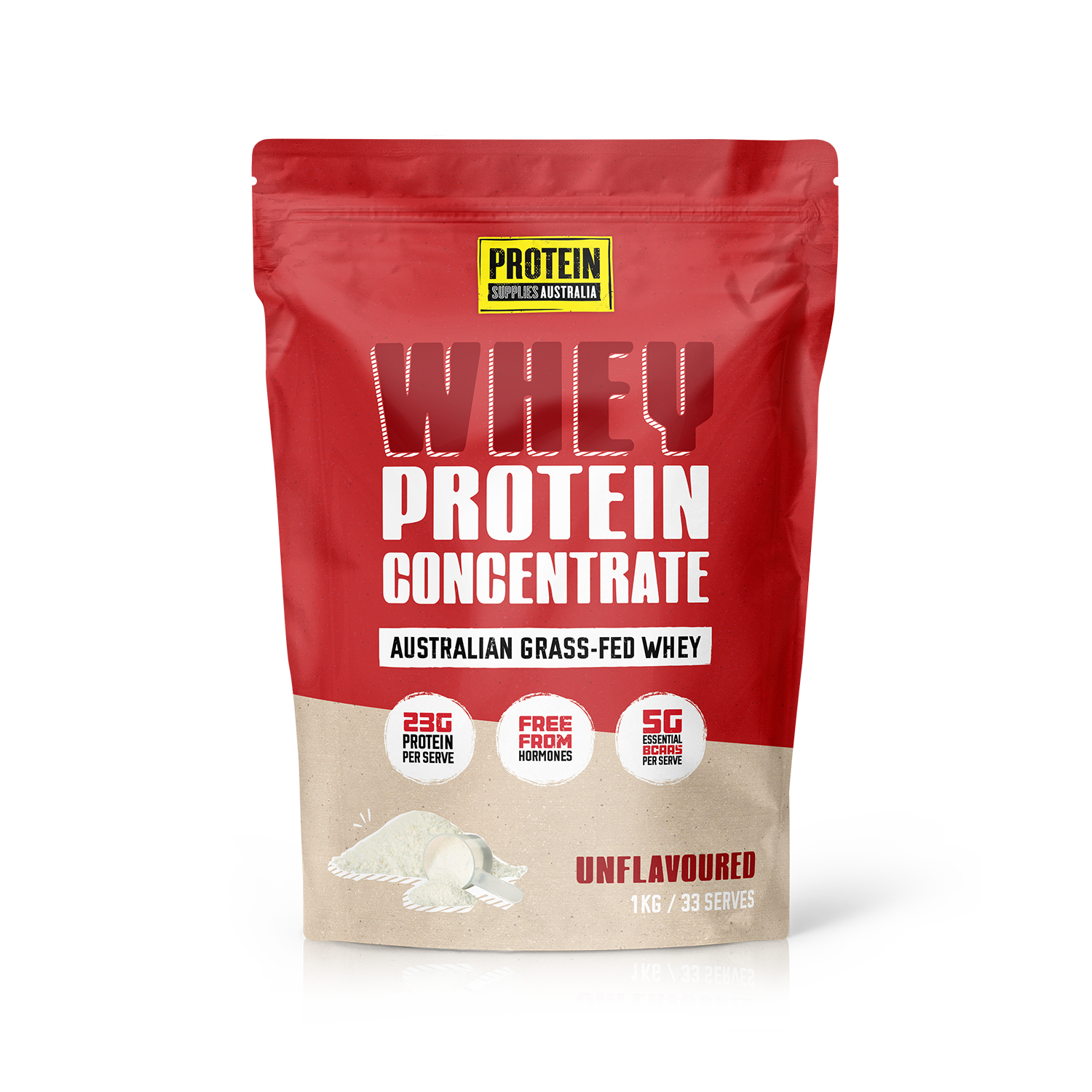 WHEY CONCENTRATE (WPC) - UNFLAVOURED Sports & Energy Drinks Protein Supplies Australia 1KG