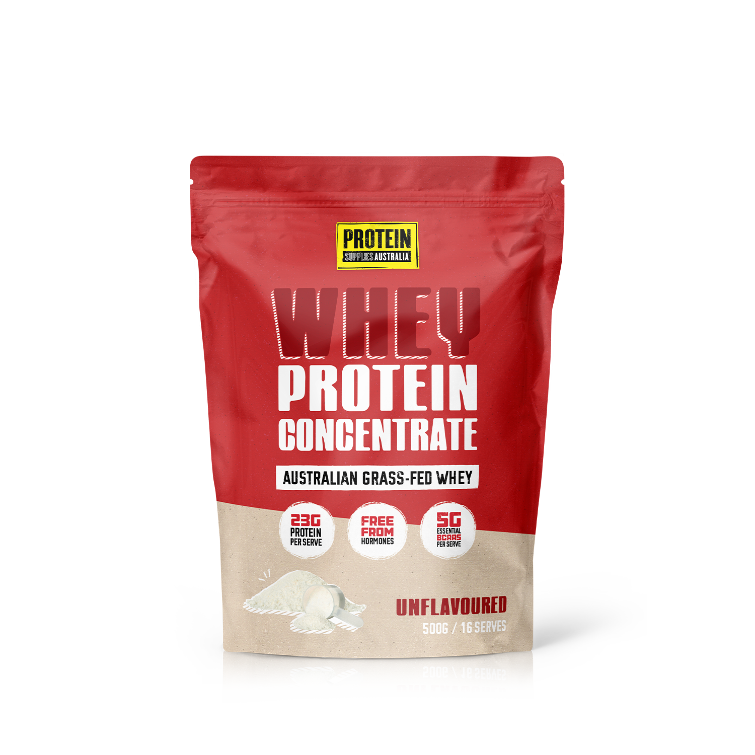 WHEY CONCENTRATE (WPC) - UNFLAVOURED Sports & Energy Drinks Protein Supplies Australia 500G