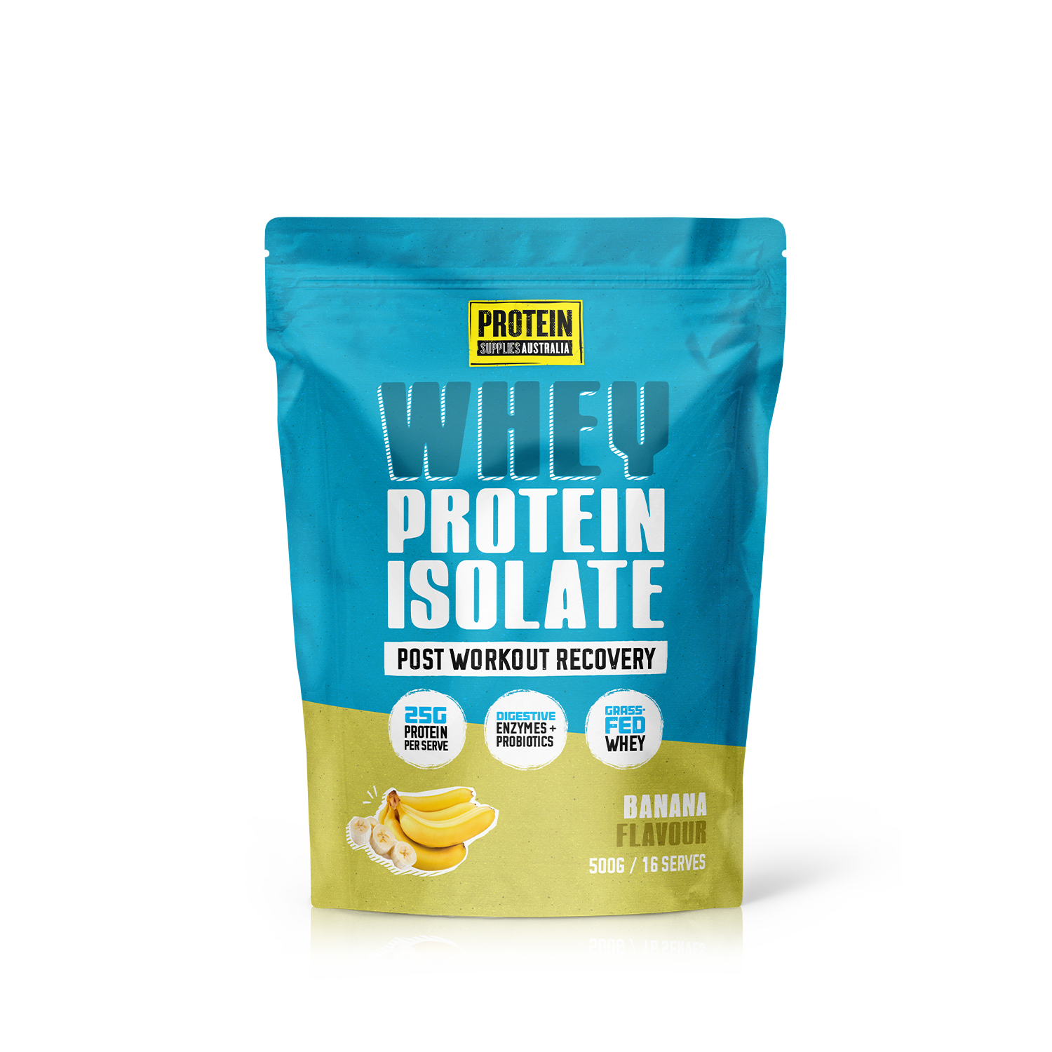 WHEY ISOLATE (WPI) - BANANA Protein Protein Supplies Australia 500g