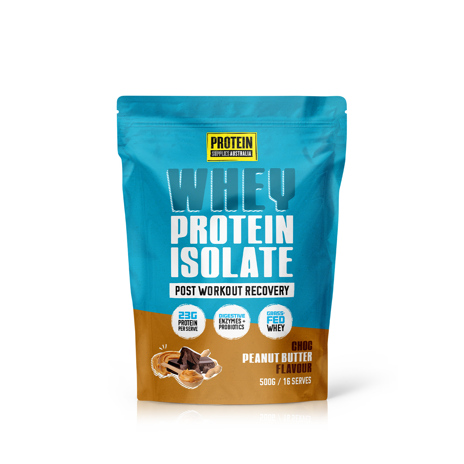 WHEY ISOLATE (WPI) - CHOC PEANUT BUTTER Protein Protein Supplies Australia 500g