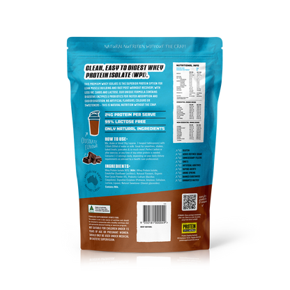 WHEY ISOLATE (WPI) - CHOCOLATE Protein Protein Supplies Australia