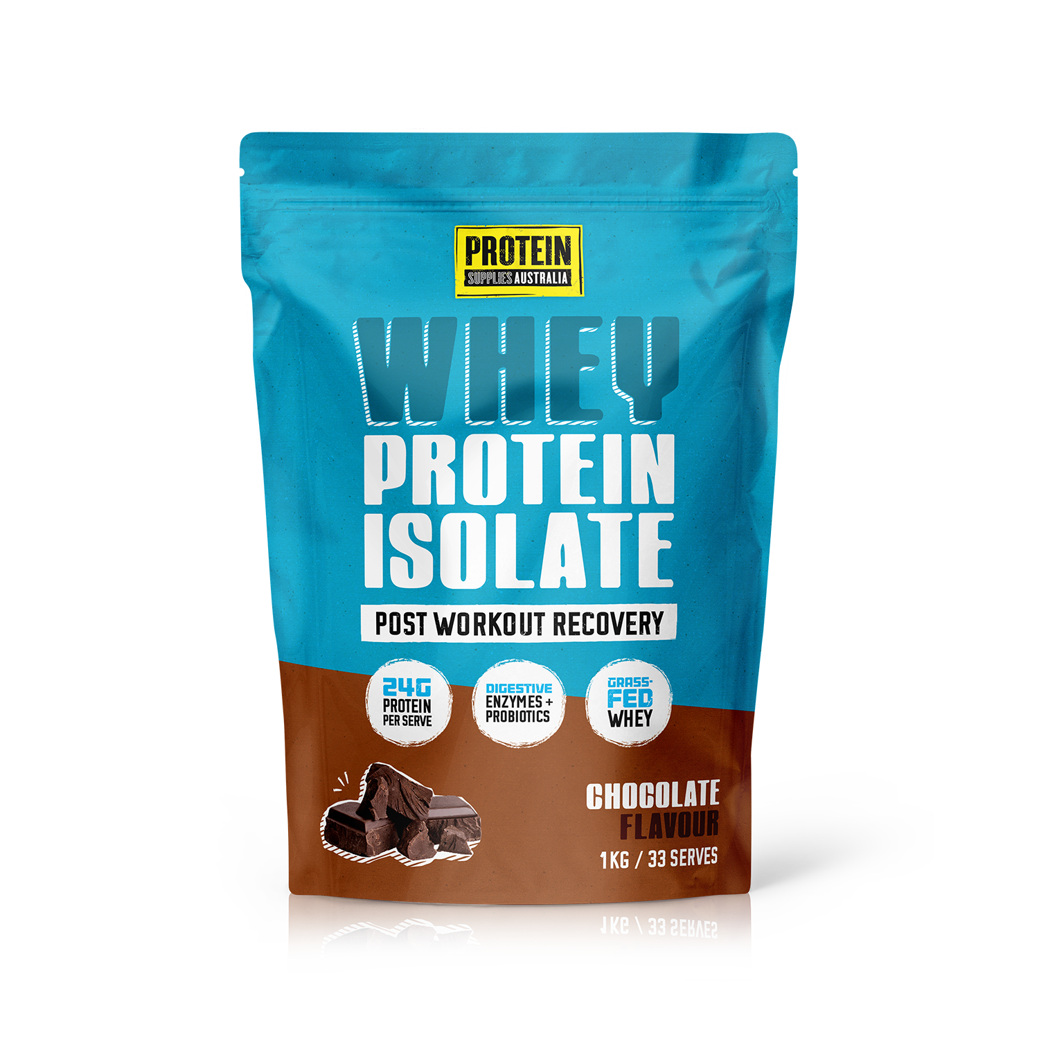 WHEY ISOLATE (WPI) - CHOCOLATE Protein Protein Supplies Australia 1KG