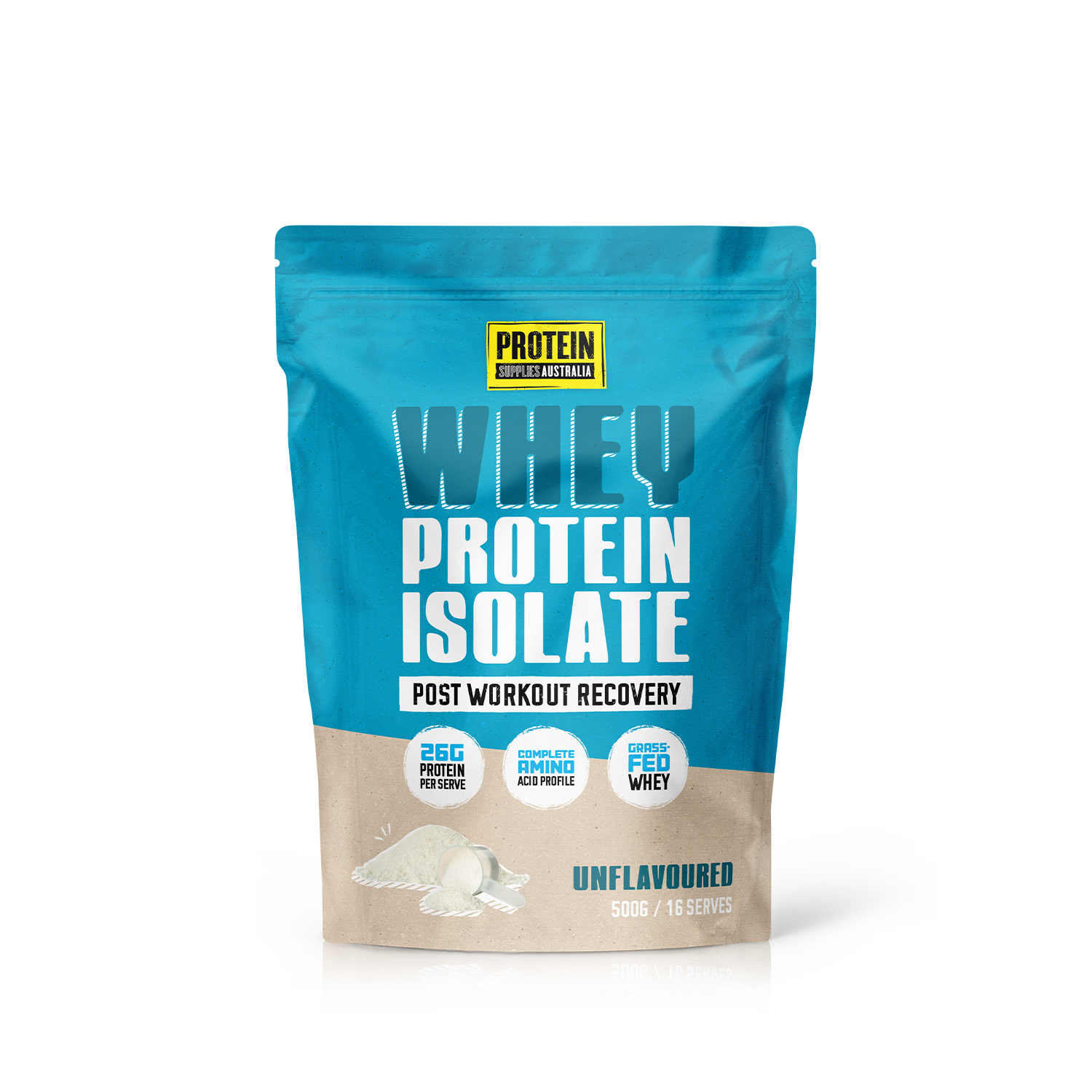 WHEY ISOLATE (WPI) - UNFLAVOURED Protein Protein Supplies Australia 500G