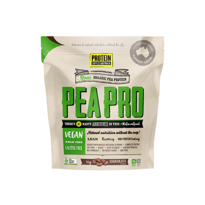 ORGANIC PEA PROTEIN ISOLATE - CHOCOLATE Protein Protein Supplies Australia