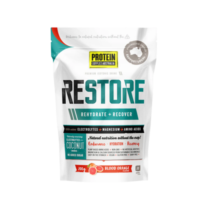 RESTORE HYDRATION - BLOOD ORANGE Aminos Protein Supplies Australia