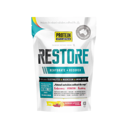 RESTORE HYDRATION - RASPBERRY LEMONADE Aminos Protein Supplies Australia