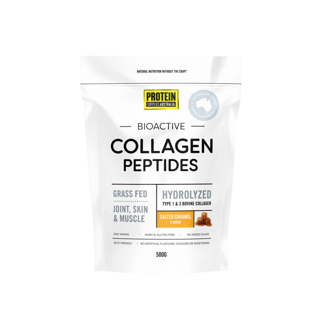 COLLAGEN PEPTIDES - SALTED CARAMEL Sports & Energy Drinks Protein Supplies Australia