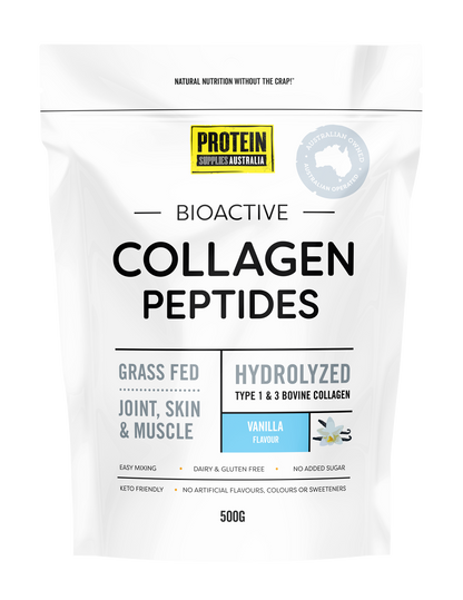 COLLAGEN PEPTIDES - VANILLA Sports & Energy Drinks Protein Supplies Australia 500G