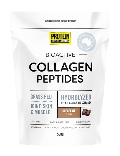 COLLAGEN PEPTIDES - CHOCOLATE Protein Protein Supplies Australia 500G