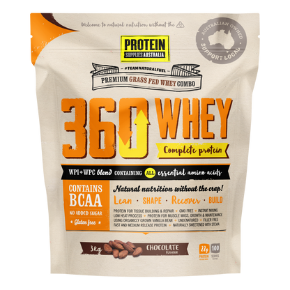 360 WHEY (WPC + WPI) - CHOCOLATE Sports & Energy Drinks Protein Supplies Australia