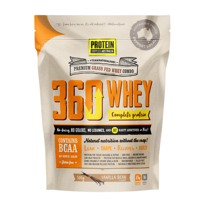 360 WHEY (WPC + WPI) - VANILLA Sports & Energy Drinks Protein Supplies Australia 500G