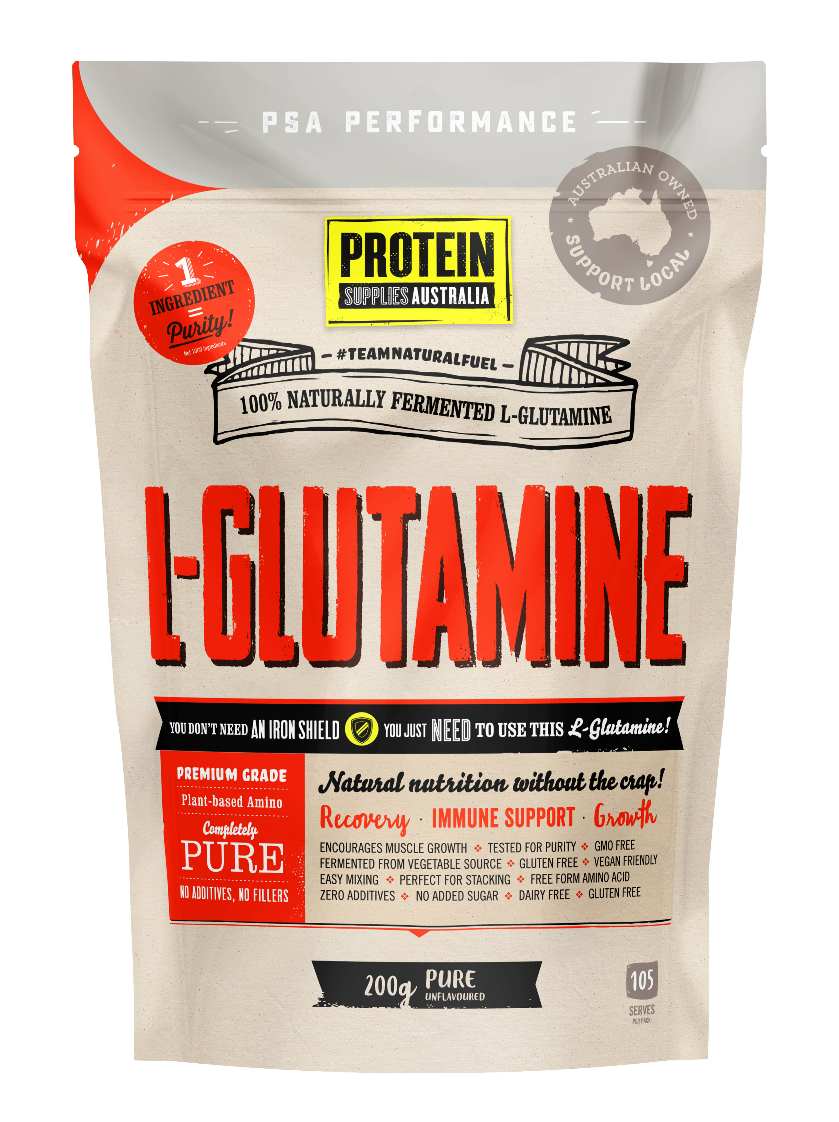 L-Glutamine Pure - Protein Supplies Australia