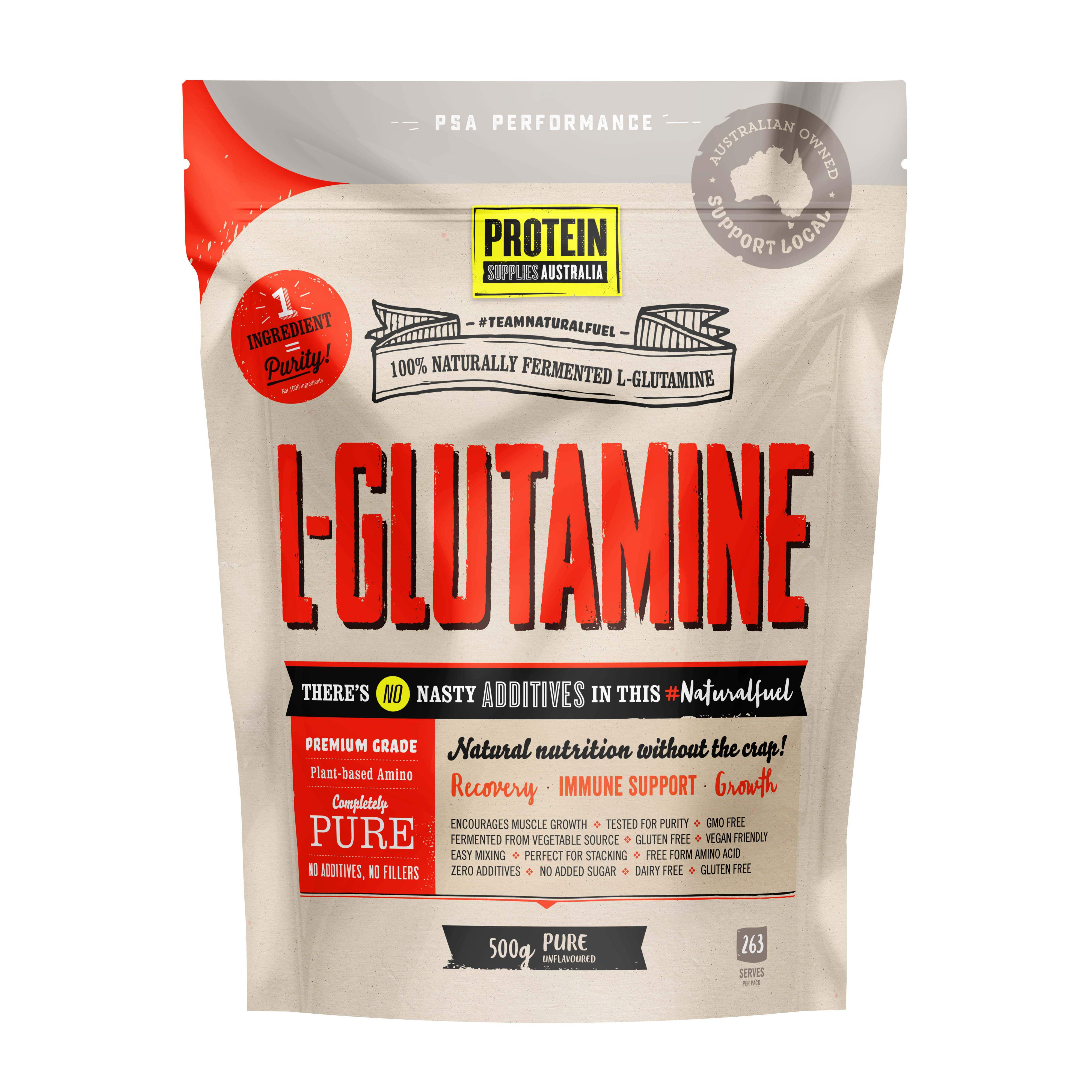 L-Glutamine Pure - Protein Supplies Australia