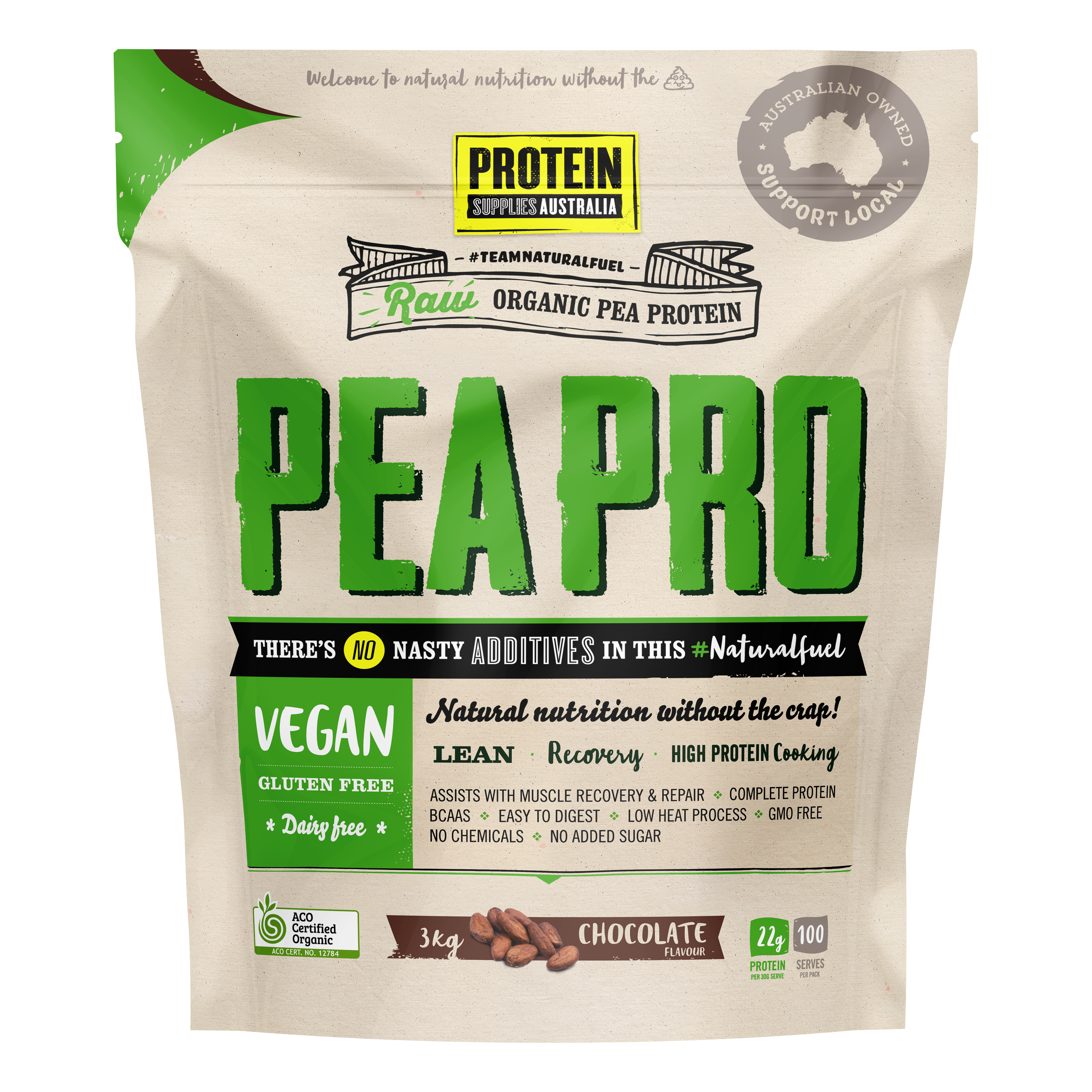 Pea Pro Chocolate - Protein Supplies Australia