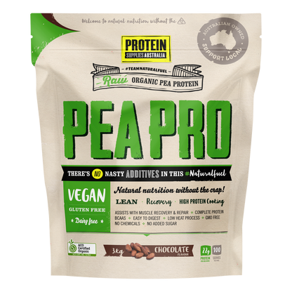 ORGANIC PEA PROTEIN ISOLATE - CHOCOLATE Protein Protein Supplies Australia