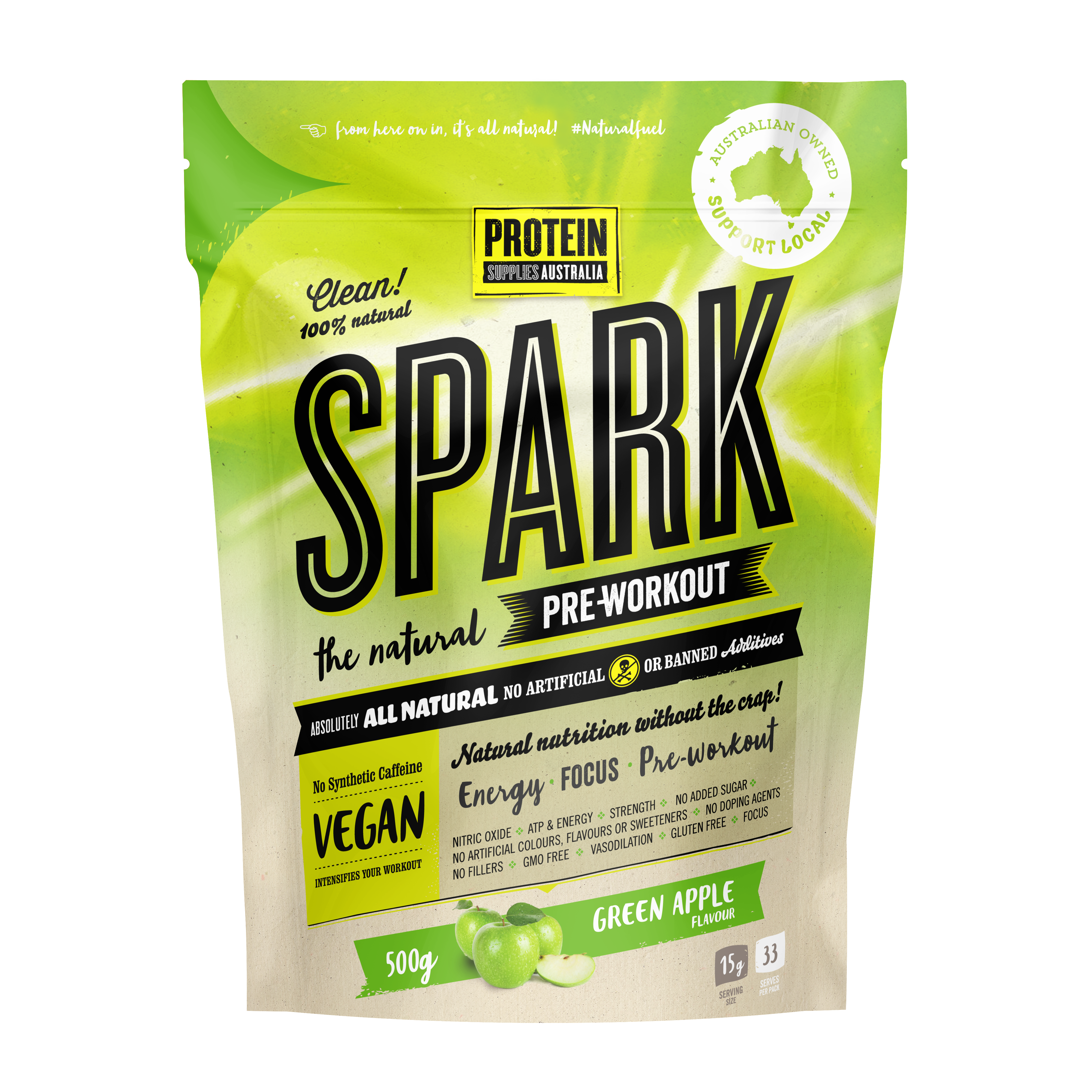 Spark Green Apple - Protein Supplies Australia