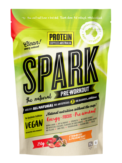 SPARK PRE-WORKOUT - STRAWBERRY PASSIONFRUIT Sports & Energy Drinks Protein Supplies Australia